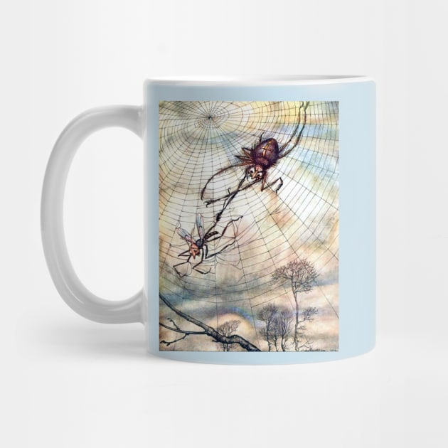 The Spider and the Fly - Arthur Rackham by forgottenbeauty